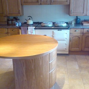 Kitchen Island Unit in situ