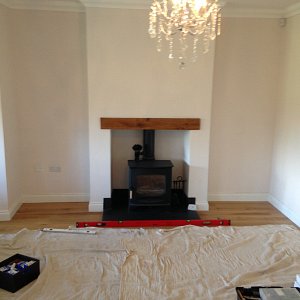 Fireplace Cabinets before
