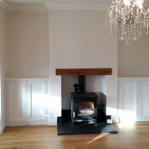 fireplace cabinets after