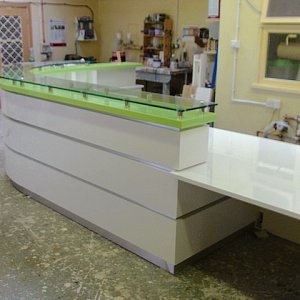 Reception counter at the BRI Trauma Unit
