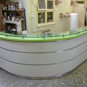 Reception counter at the BRI Trauma Unit